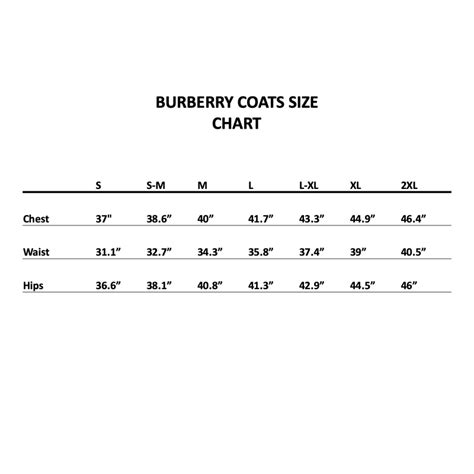 burberry trenchcoat m|Burberry trench coat measurement chart.